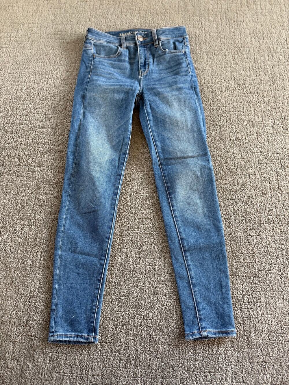 American Eagle 4 Short Hi Rise Legging Denim Skinny Jeans